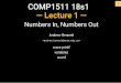 COMP1511 18s1 — Lecture 1