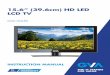 15.6” (39.6cm) HD LED LCD TV - gvaproducts.com.au