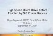 High Speed Direct Drive Motors Enabled by SiC Power Devices
