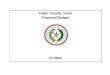 Taylor County, Texas Proposed Budget