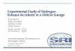 Experimental Study of Hydrogen Release Accidents in a 
