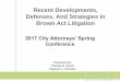 Recent Developments, Defenses, and Strategies in Brown Act 