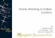 Home Working in Indian Context - Ethical trade