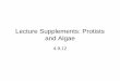 Lecture Supplements: Protists and Algae