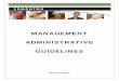 MANAGEMENT ADMINISTRATIVE GUIDELINES
