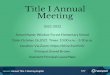 Lesson: Annual Title 1 Meeting English 1/17