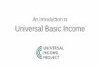 An Introduction to Universal Basic Income