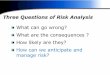 Three Questions of Risk Analysis