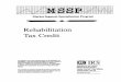 Overview of Rehabilitation Tax Credit