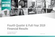Fourth Quarter & Full-Year 2019 Financial Results