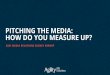 PITCHING THE MEDIA: HOW DO YOU MEASURE UP?