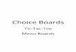 Choice Boards - PBworks