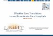 Effective Care Transitions to and from Acute Care 