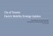 City of Toronto Electric Mobility Strategy Updates