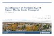 Investigation of Portable Event- Based Monte Carlo Transport