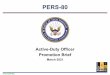 Active-Duty Officer Promotion Brief