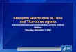 Changing Distribution of Ticks and Tick-borne Disease Agents