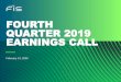 FOURTH QUARTER 2019 EARNINGS CALL - FIS