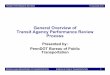 General Overview of Transit Agency Performance Review Process