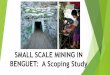 SMALL SCALE MINING IN BENGUET