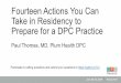 Fourteen Actions You Can Take in Residency to Prepare for 