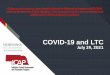 COVID-19 and LTC - icap.nebraskamed.com
