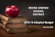 IRVINE UNIFIED SCHOOL DISTRICT - IUSD