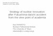 Strategy of nuclear Innovation after Fukushima-daiichi 