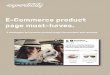 E-Commerce product page must-haves