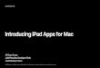 Introducing iPad Apps for Mac - Apple Inc