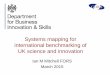 Systems mapping for international benchmarking of UK 
