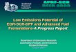 Low Emissions Potential of EGR-SCR-DPF and Advanced Fuel 