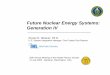Future of Nuclear Energy Systems: Generation IV
