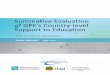 Summative Evaluation of GPE’s Country-level Support to 