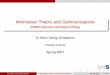 Information Theory and Communications