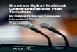 Election Cyber Incident Communications Plan Template