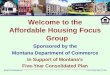 Welcome to the Affordable Housing Focus Group
