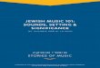 JEWISH MUSIC 101: SOUNDS, SETTING & SIGNIFICANCE