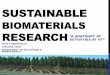 Sustainable Biomaterials research