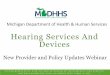 Hearing Services And Devices - Michigan