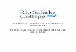 POLICY & PROCEDURES - Rio Salado College | Rio Salado College