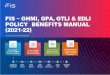 GHMI, GPA, GTLI & EDLI POLICY BENEFITS MANUAL (2021-22)