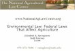 Environmental Law: Federal Laws That Affect Agriculture