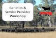 Genetics & Service Provider Workshop