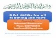 B.Ed. MCQs for all teaching job tests - TestDunya