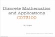 Discrete Mathematics and Applications COT3100