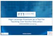 High)Leverage)Practices)as)a)Tool)for Teaching)and)Teacher 