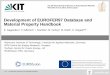 Development of EUROFER97 Database and Material Property 