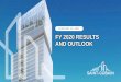 FY 2020 RESULTS AND OUTLOOK - Saint-Gobain
