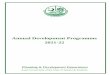 Annual Development Programme 2021-22